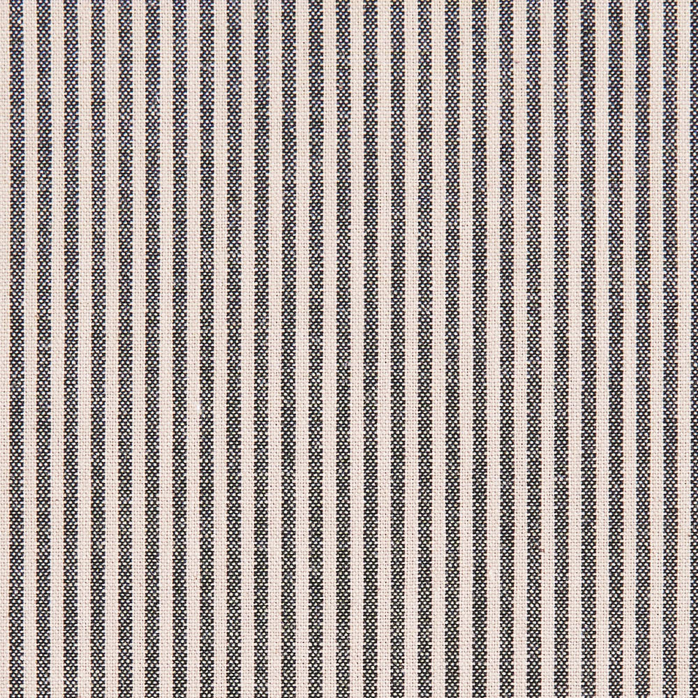 綿ポリ交織ソフトダンガリー1.5mmストライプ#Fブラック