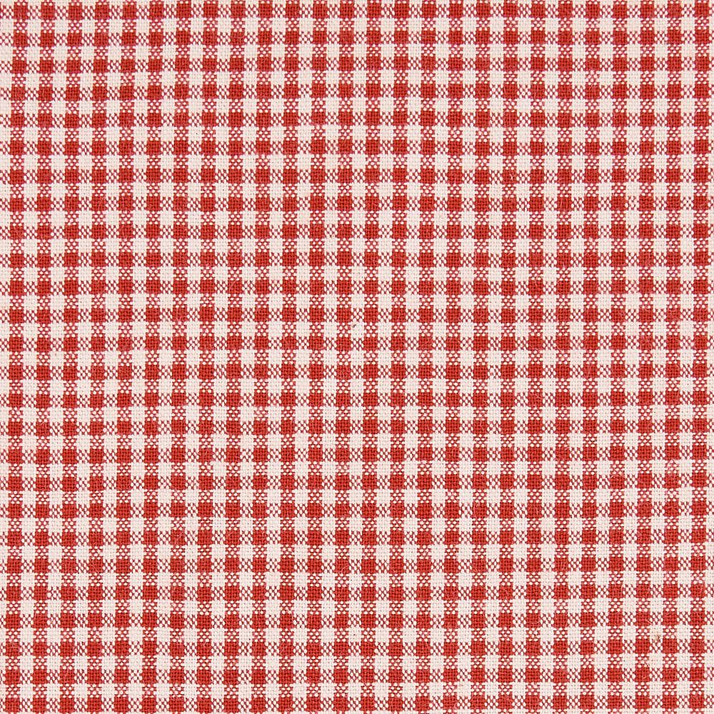 綿ポリ交織ソフトダンガリー1.5mmギンガムチェック#Aレッド