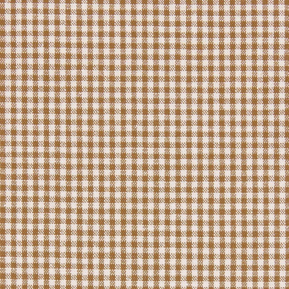 綿ポリ交織ソフトダンガリー1.5mmギンガムチェック#Cカフェオレ