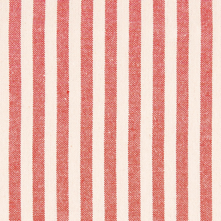綿ポリ交織ソフトダンガリー5mmストライプ#Aレッド