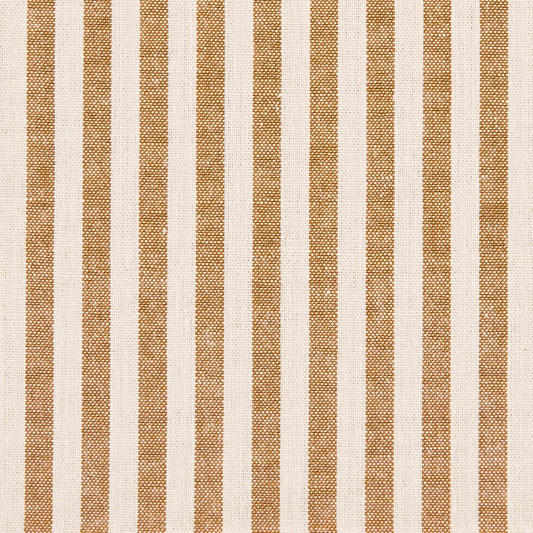 綿ポリ交織ソフトダンガリー5mmストライプ#Cカフェオレ