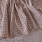 綿ポリ交織ソフトダンガリーNo.20チェック#Eブラウン