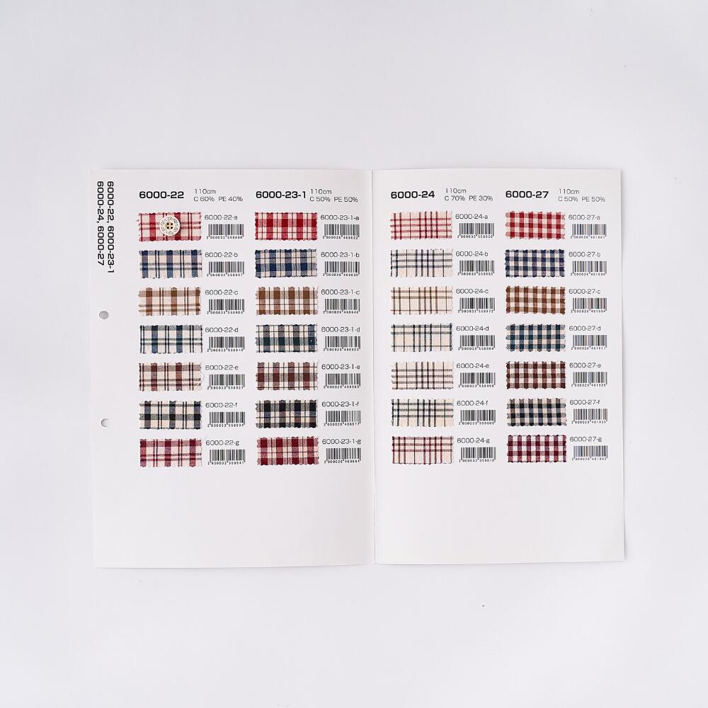 品番6000-22-23-24-27サンプル帳