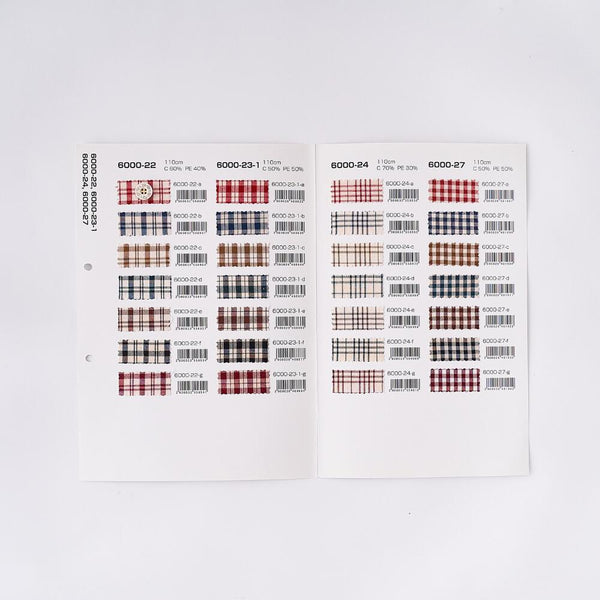 品番6000-22-23-24-27サンプル帳