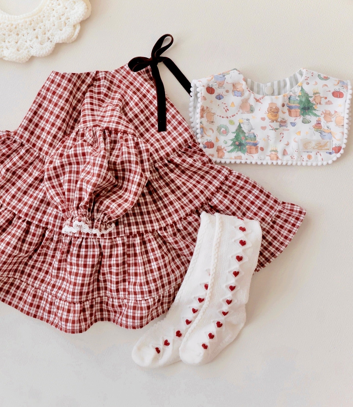 綿ポリ交織ソフトダンガリーNo.23チェック#Gローズ