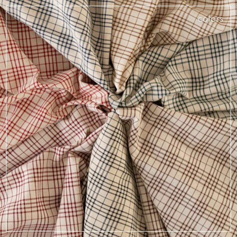 綿ポリ ソフトダンガリー オリジナルチェック