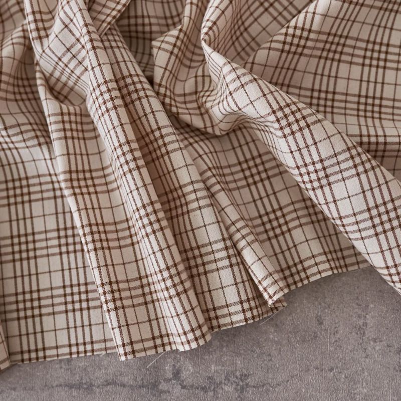 綿ポリ ソフトダンガリー オリジナルチェック