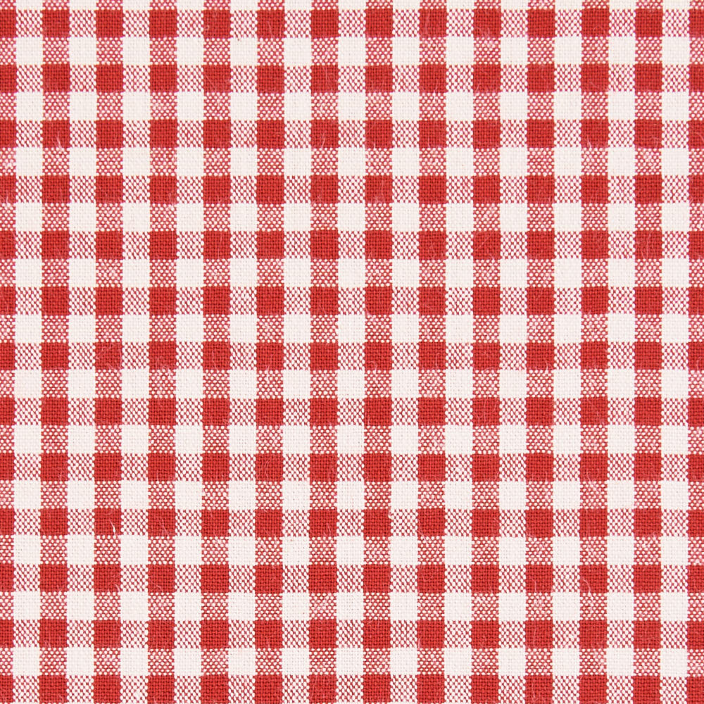 綿ポリ交織ソフトダンガリー3mmギンガムチェック#Aレッド