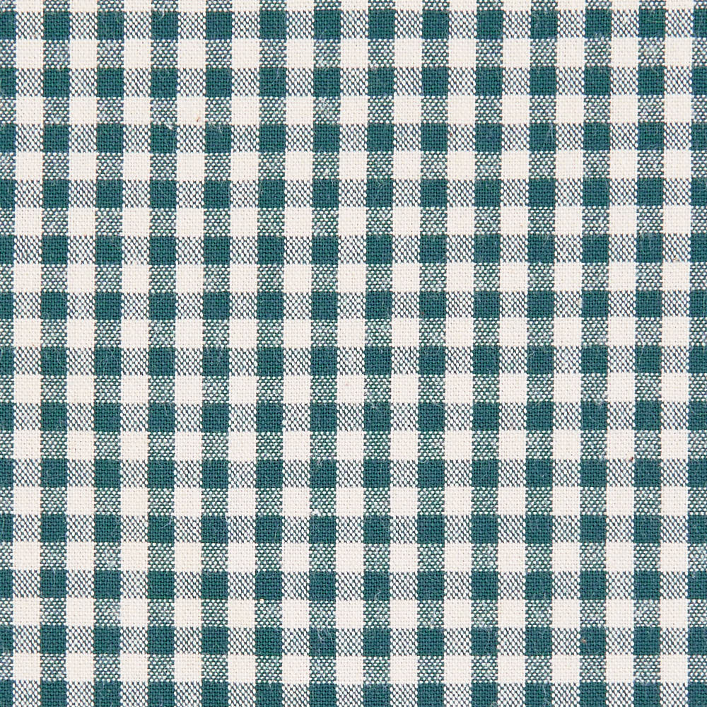 綿ポリ交織ソフトダンガリー3mmギンガムチェック#Dグリーン