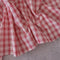 綿ポリ交織ソフトダンガリーNo.28チェック#Aレッド