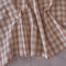 綿ポリ交織ソフトダンガリーNo.28チェック#Cカフェオレ