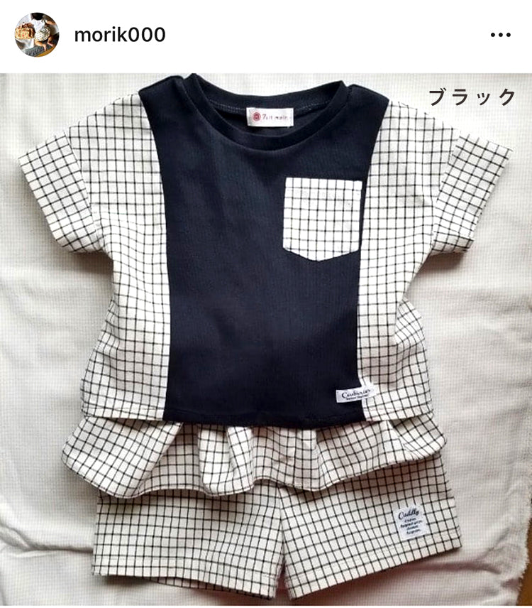 綿ポリ交織ソフトダンガリー　ウィンドウチェック