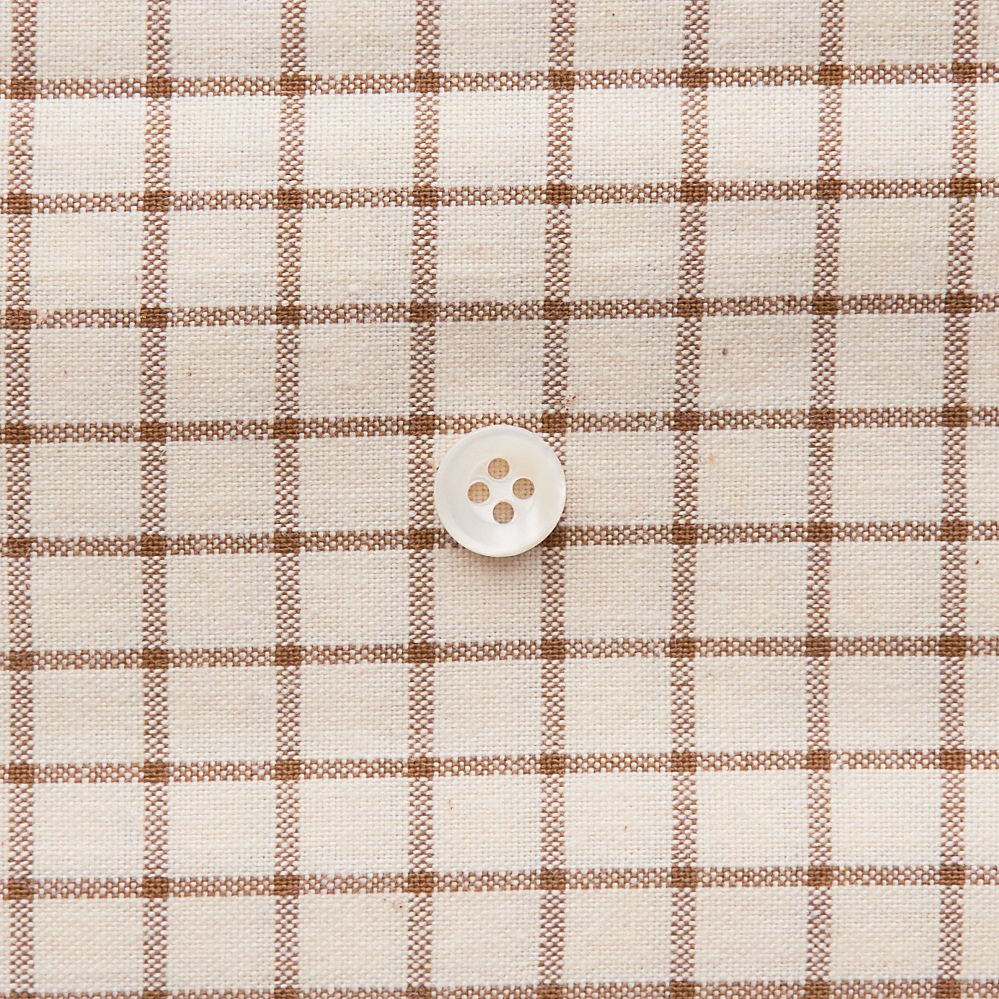 綿ポリ交織ソフトダンガリー#18ピンストライプ#C カフェオレ