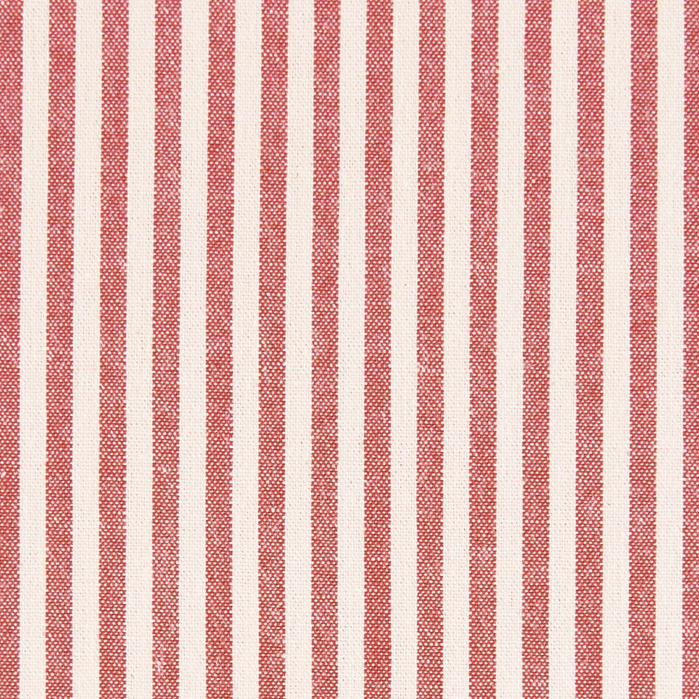 綿ポリ交織ソフトダンガリー3mmストライプ#Aレッド