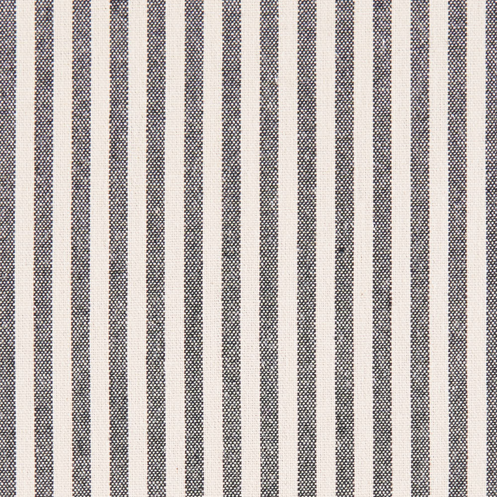 綿ポリ交織ソフトダンガリー3mmストライプ#Fブラック