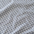 コットンリネン チェック ホワイト×ダークグレー×グレー 50cm単位 110cm幅 0.25mm厚【商用可能】