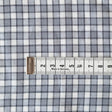 コットンリネン チェック ホワイト×ダークグレー×グレー 50cm単位 110cm幅 0.25mm厚【商用可能】