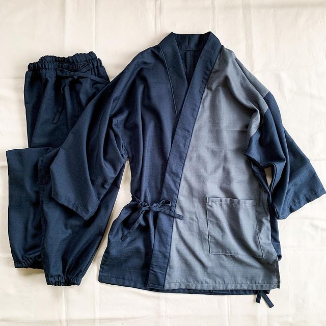 綿ポリバニラン#145 フォグブルー