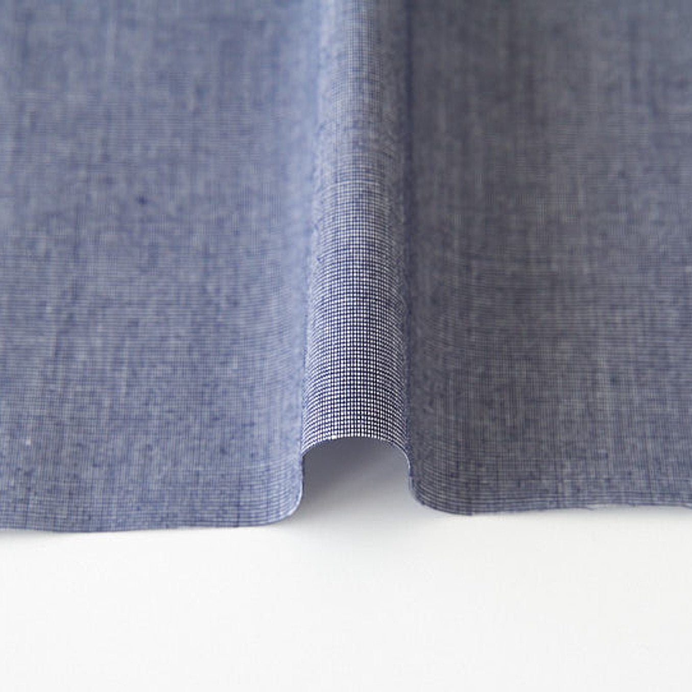 綿ポリ混紡ライトウェザー無地#Iネイビー