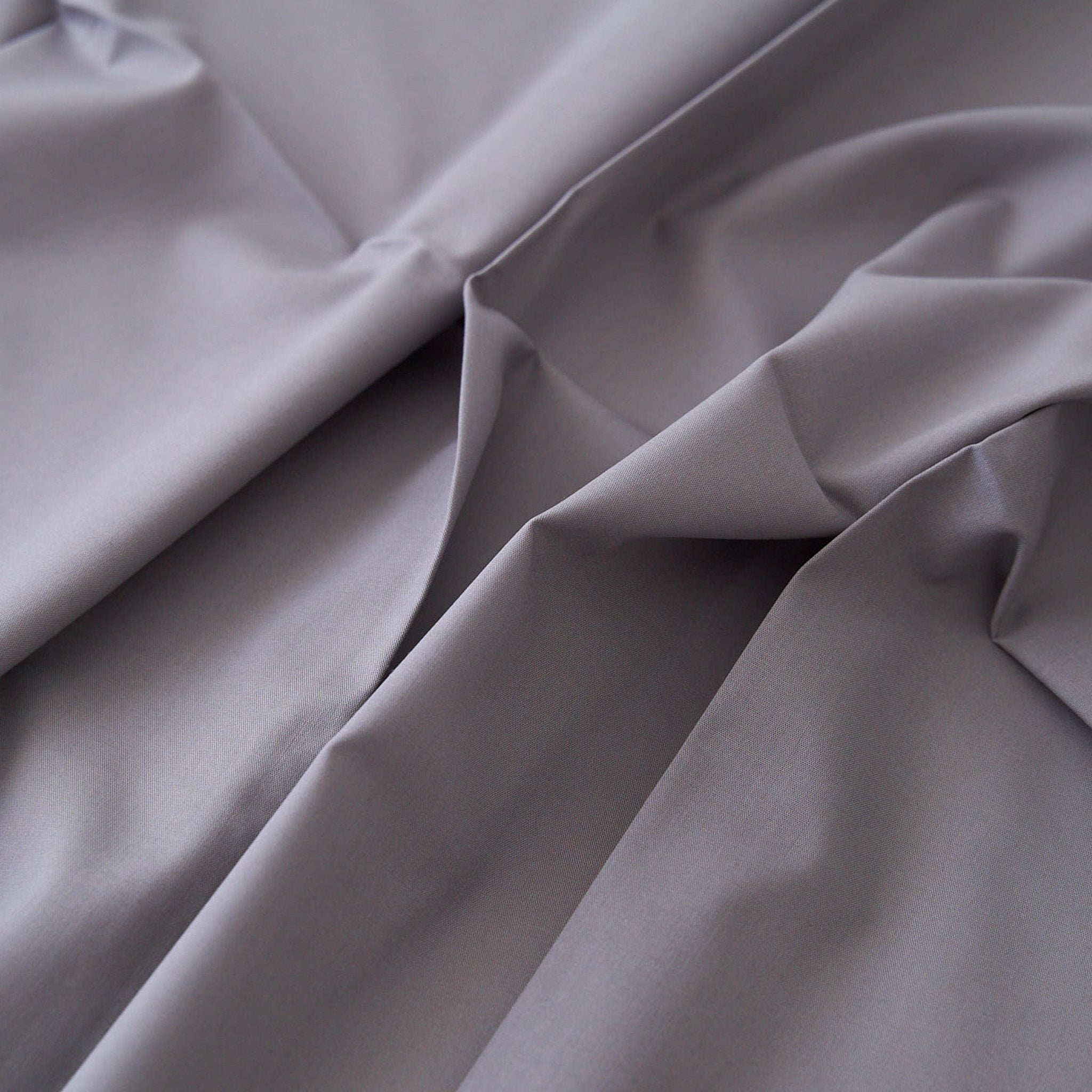 綿ポリ混紡ハーフダンガリー無地#209 アッシュグレー