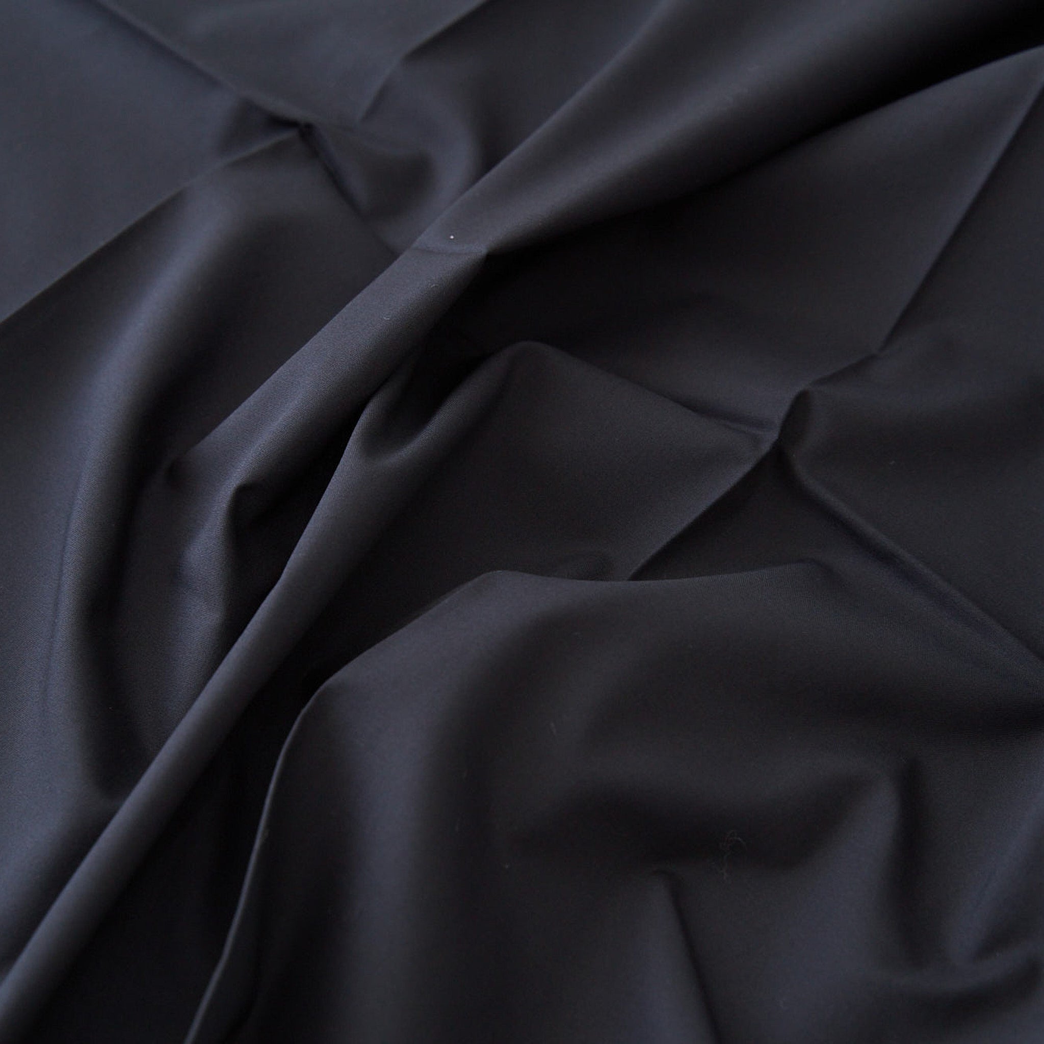 綿ポリ混紡ハーフダンガリー無地#320 ミッドナイト