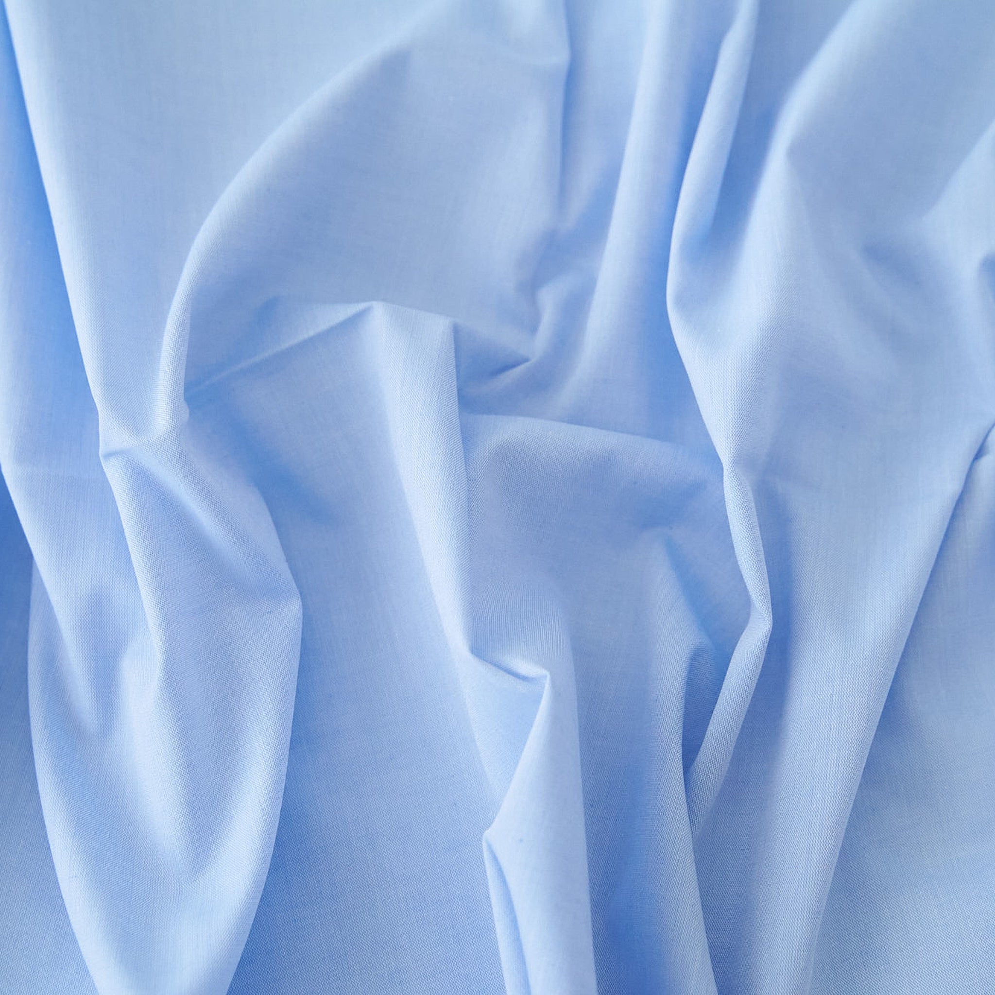 綿ポリ混紡ハーフダンガリー無地#B みずいろ