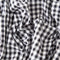 綿ポリ混紡ハーフダンガリー6mmギンガム#G ブラック
