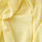 綿ポリ混紡ハーフダンガリー3mmギンガム#C イエロー