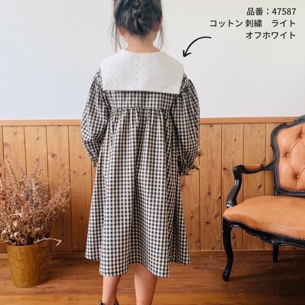 綿ポリ ハーフダンガリー ギンガムチェック 1mm/3mm/6mm｜入園入学
