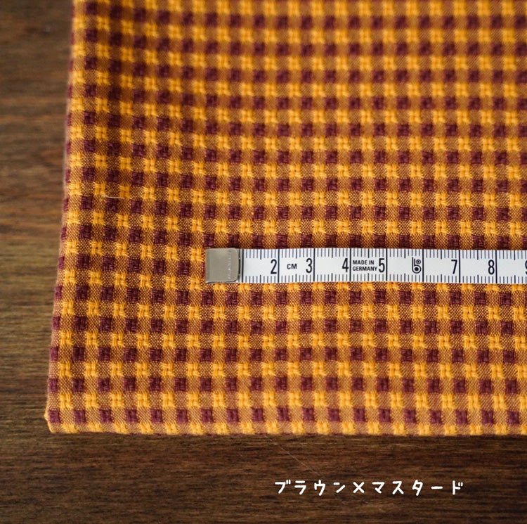 綿ポリ混紡交織ドビーギンガム