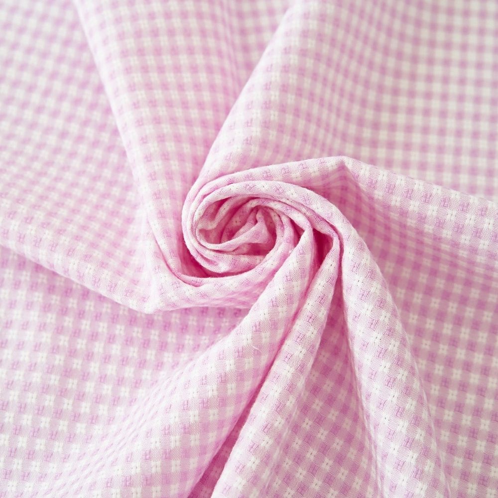 綿ポリ混紡交織ドビーギンガム