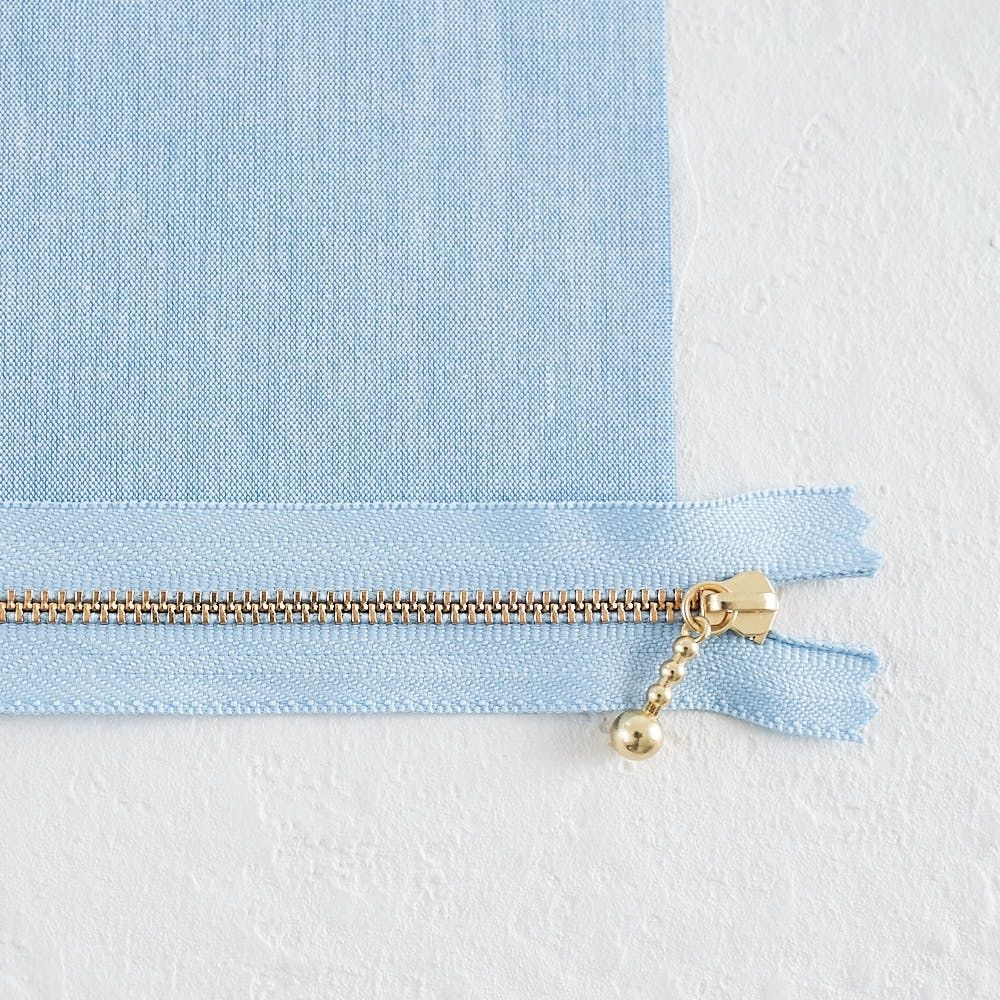 長さが選べる！玉付きファスナー ゴールド 12cm/20cm 全41色