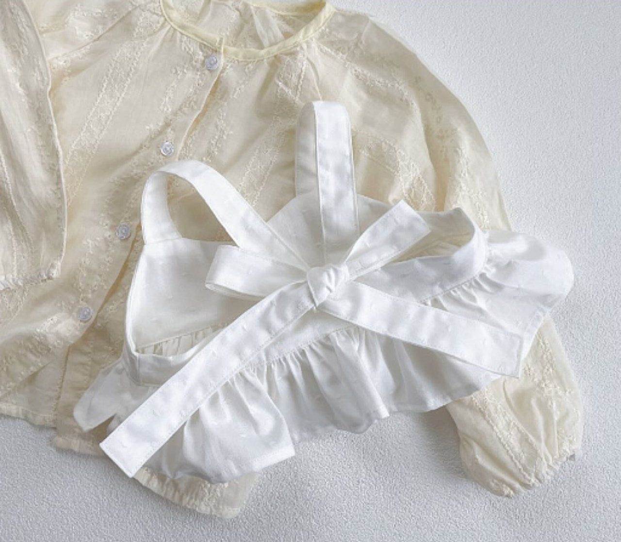 綿ポリソフトダンガリー織ドット#101 オフ白