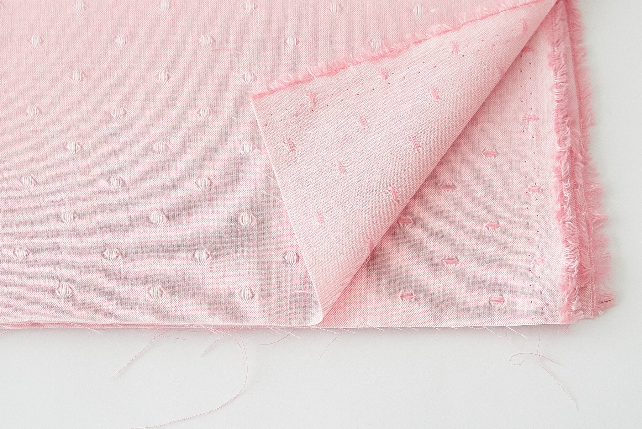 綿ポリソフトダンガリー織ドット#109 ピンク