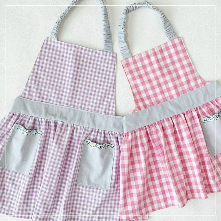 子供用ギャザーエプロンの型紙【商用利用可】メール便5個まで