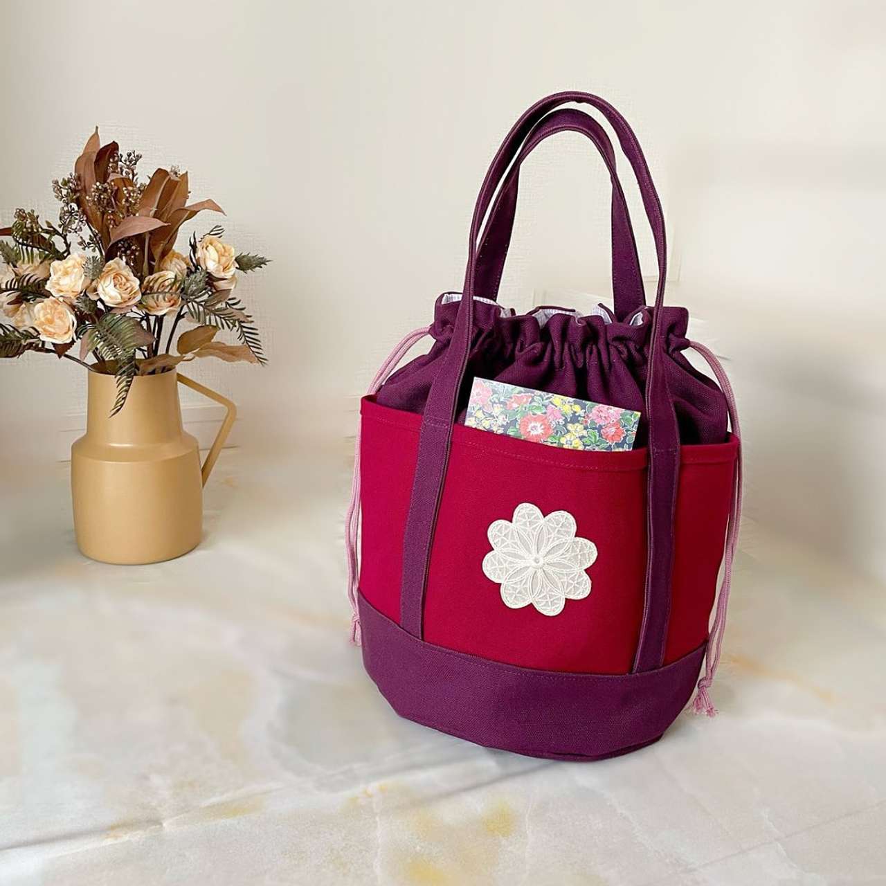 8号帆布#25ボルドー