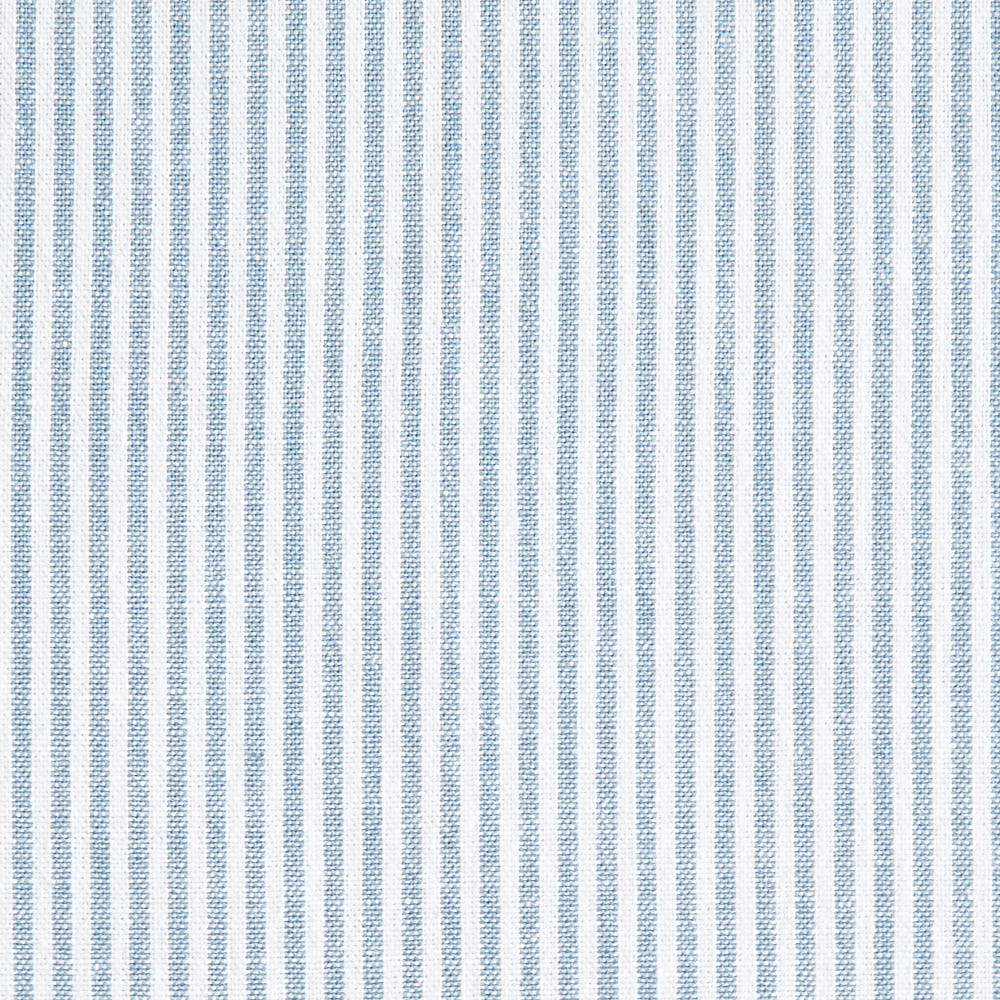 綿ポリ交織ソフトダンガリー1.5mmストライプ#Bみずいろ