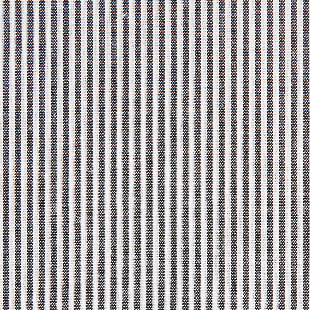 綿ポリ交織ソフトダンガリー1.5mmストライプ#ブラック