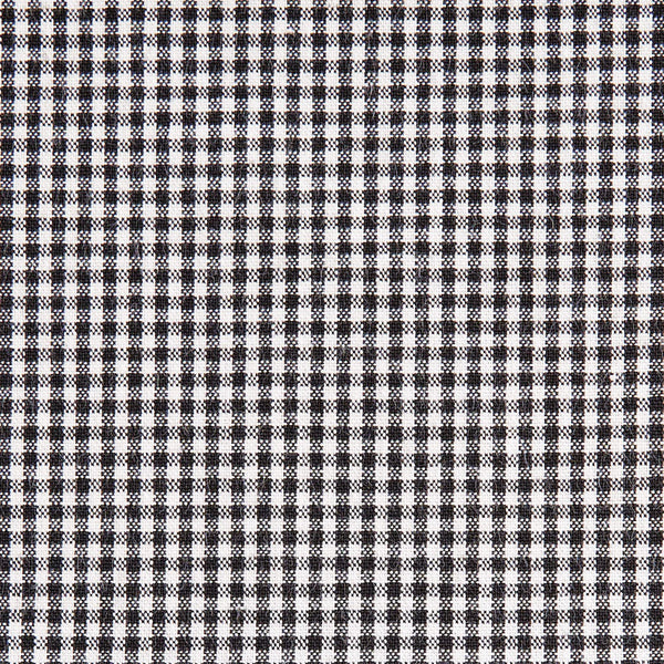 綿ポリ交織ソフトダンガリー1.5mmギンガムチェック#ブラック