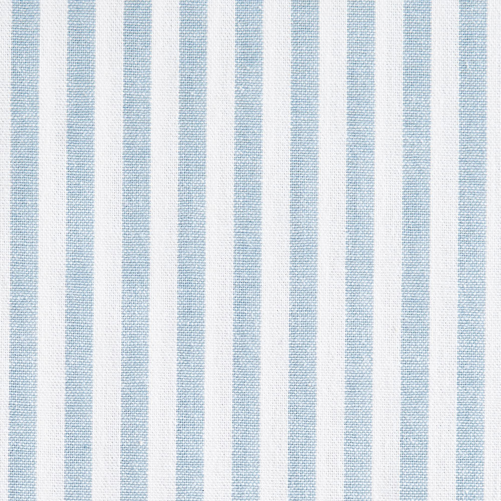 綿ポリ交織ソフトダンガリー5mmストライプ#Bみずいろ