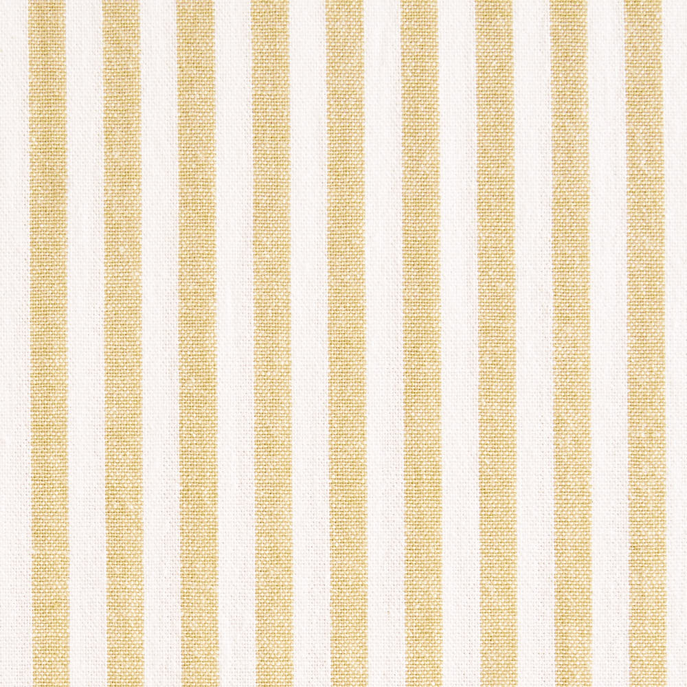 綿ポリ交織ソフトダンガリー5mmストライプ#Cペールイエロー