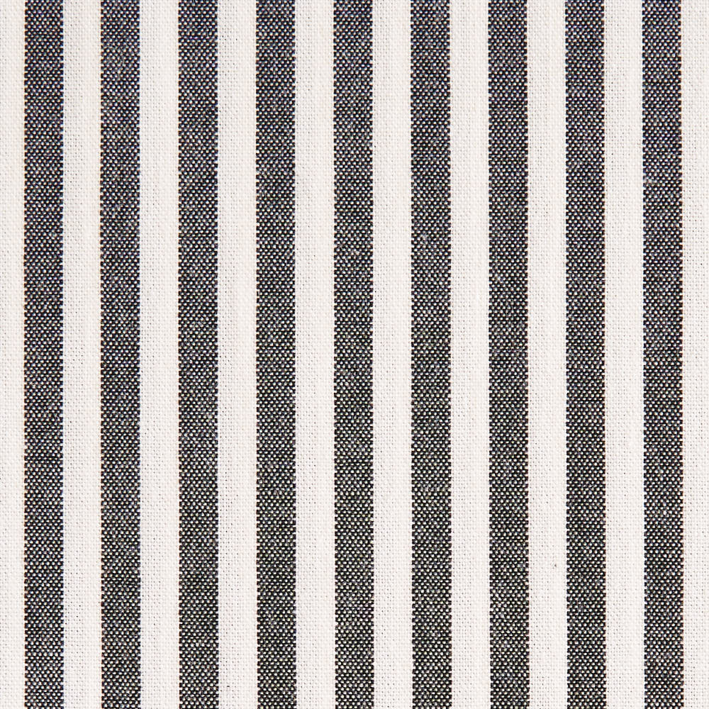 綿ポリ交織ソフトダンガリー5mmストライプ#ブラック