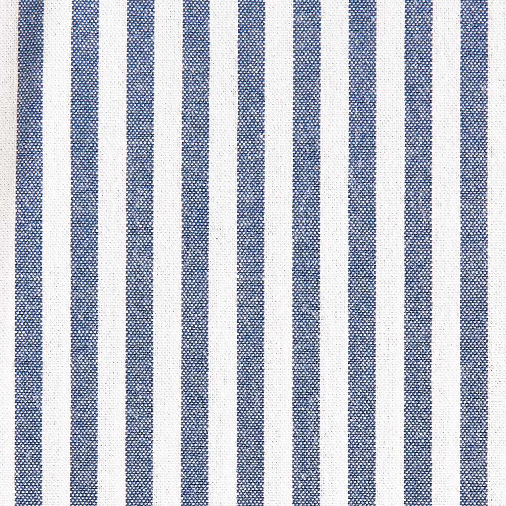 綿ポリ交織ソフトダンガリー5mmストライプ#ネイビー