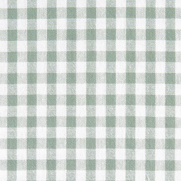 綿ポリ交織ソフトダンガリー5mmギンガムチェック#Dモスグリーン