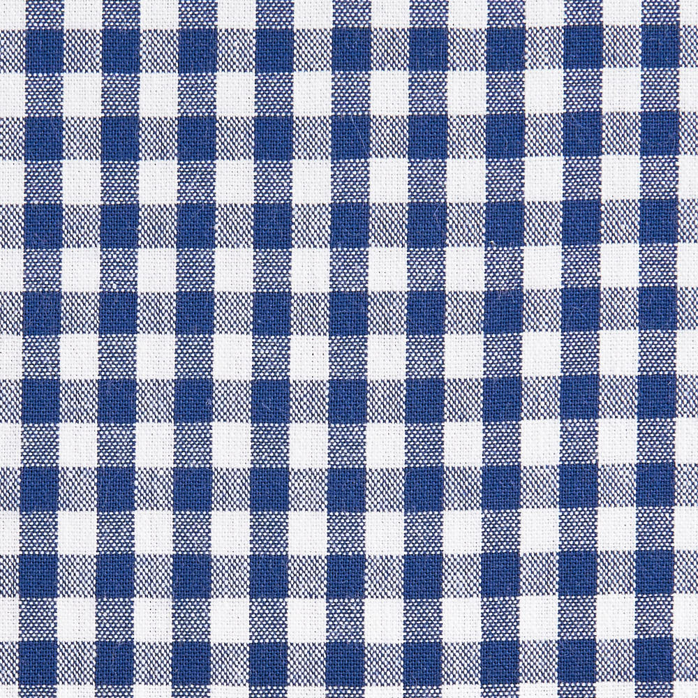 綿ポリ交織ソフトダンガリー5mmギンガムチェック#ネイビー
