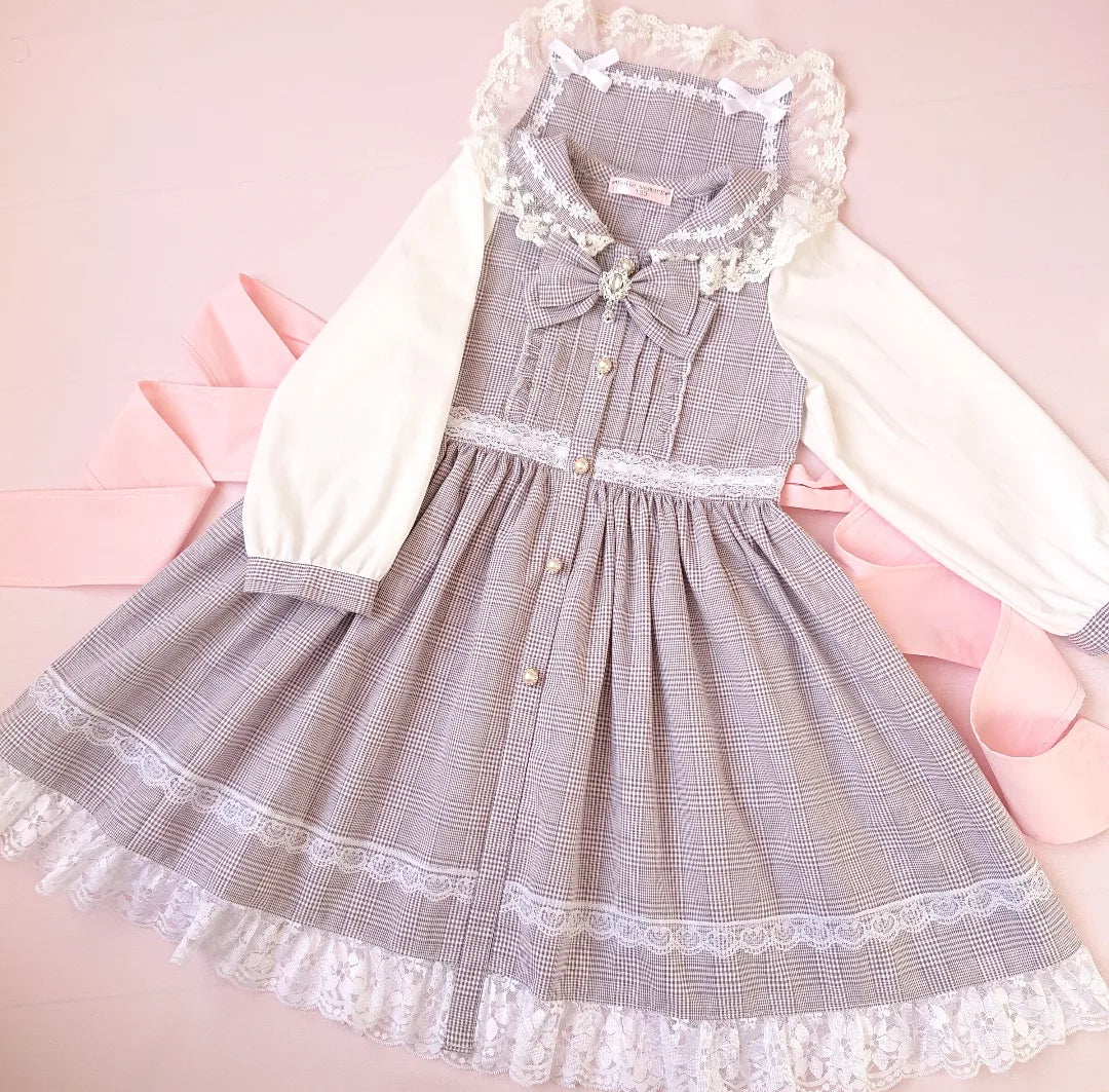 綿ポリ ソフトダンガリー グレンチェック ワンピース Instagram作品例 CmiFig8JRBF 1 8000-15-o#カラー_#O アメジスト