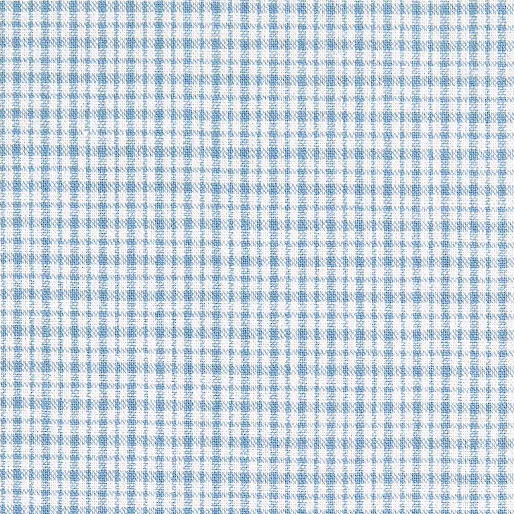 綿ポリ交織ソフトダンガリーNo.19チェック#Bみずいろ