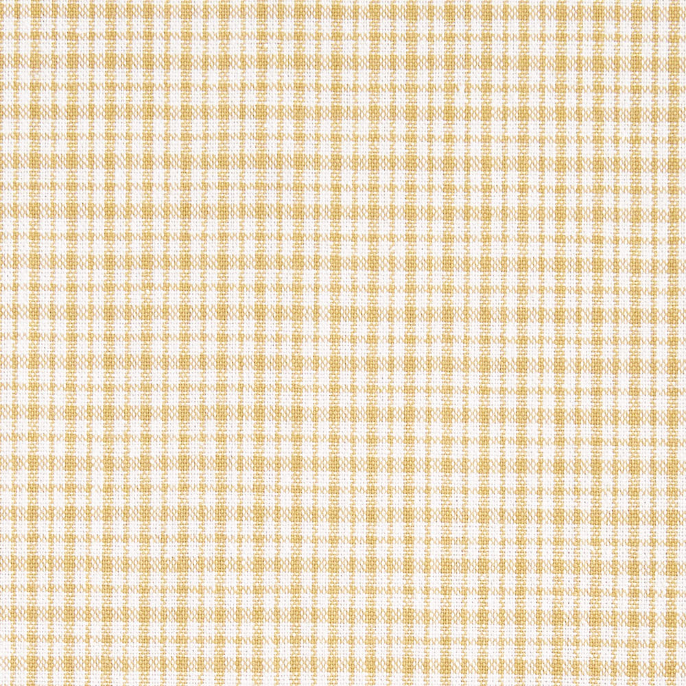 綿ポリ交織ソフトダンガリーNo.19チェック#Cペールイエロー