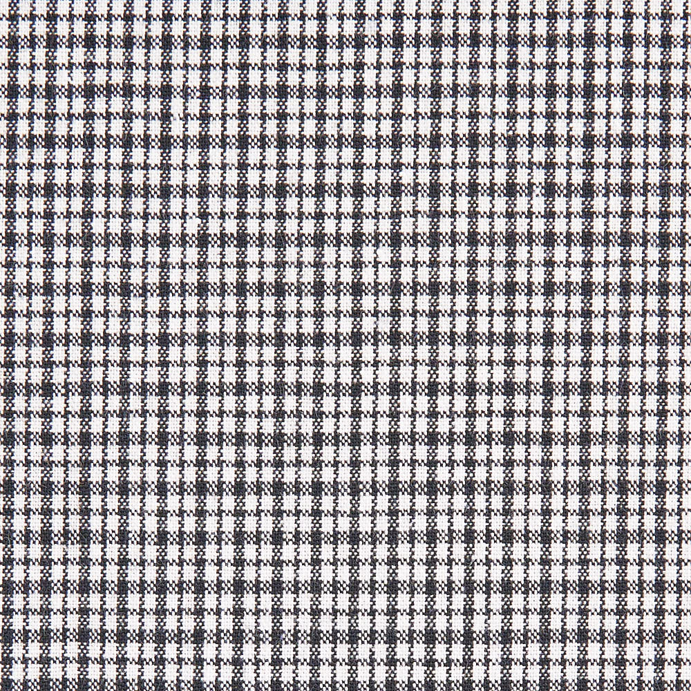 綿ポリ交織ソフトダンガリーNo.19チェック#ブラック