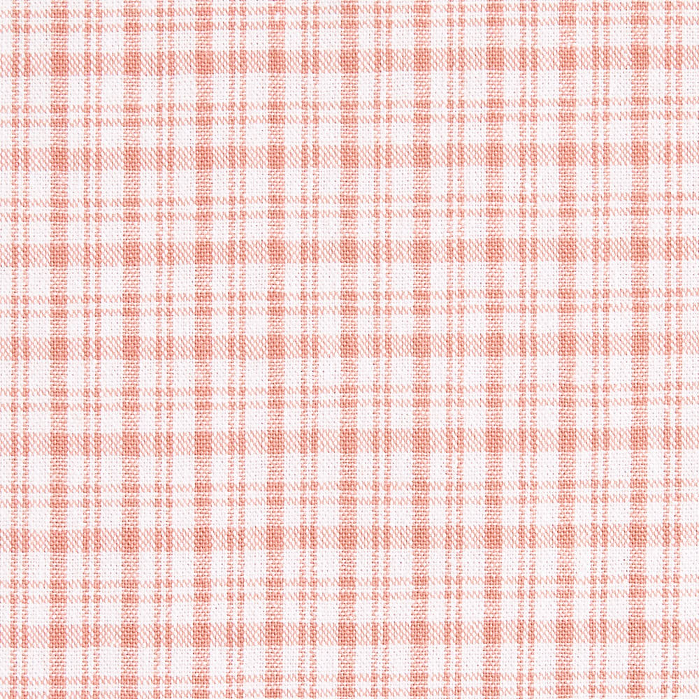 綿ポリ交織ソフトダンガリーNo.20チェック#Aサーモンピンク